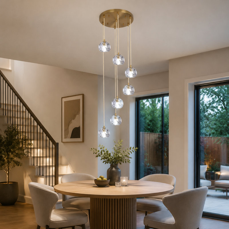 Bawi 7 - Light Geometric Chandelier