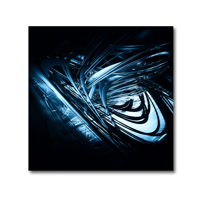 Galaxie abstraite - impression, Acrylique, H 36 po x l 36 po x P 1 po