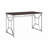 Office Workspace Desk MDF/Chrome In Brown