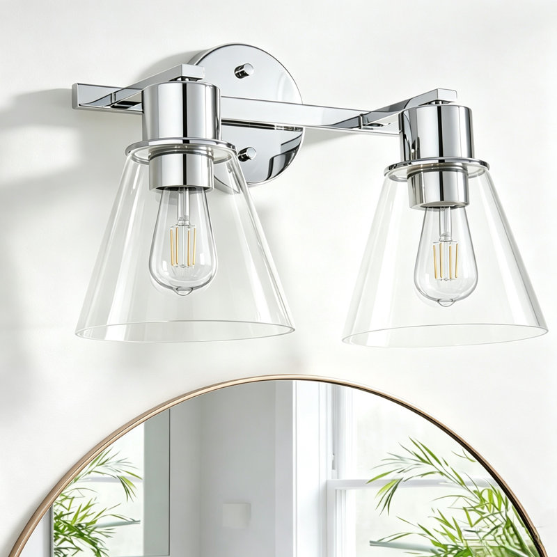 Lampes murales doubles, Chrome