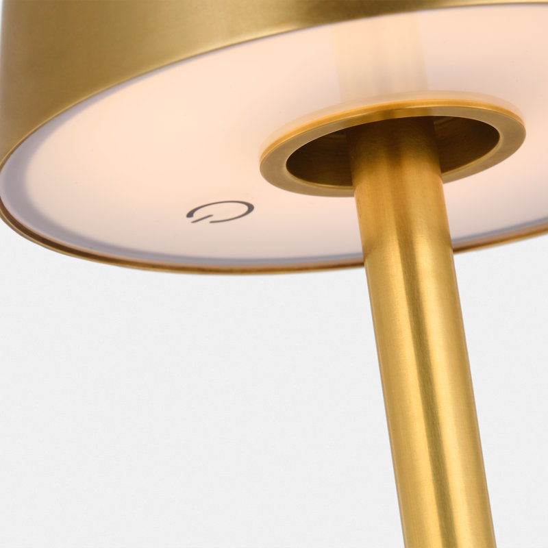 Nevis Medium Rechargeable Floor Lamp, Antique Brass