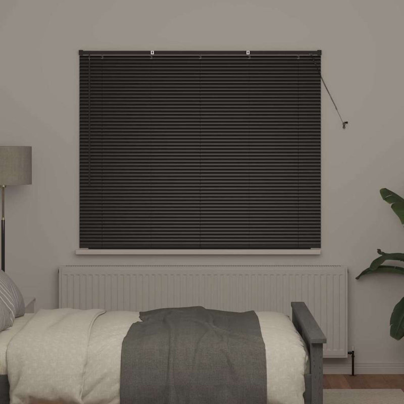 Venetian Blind, Black, 130cm L x 155cm W