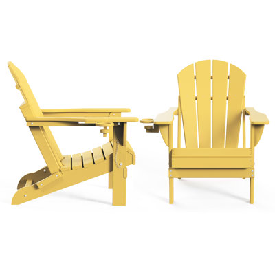 Chaise de foyer d'extérieur pliable en PEHD Adirondack