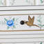 Commode décorative florale peinte à la main