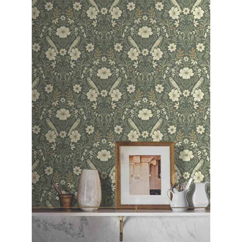 Papier peint Colette, Olive