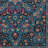 Emanuel Traditional Machine Woven Flatweave Blue and Raspberry Area Rug with Non Skid Backing -1543844840