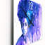 Glorious Blue Portrait of African American Woman - Horloge murale moderne-2087373440