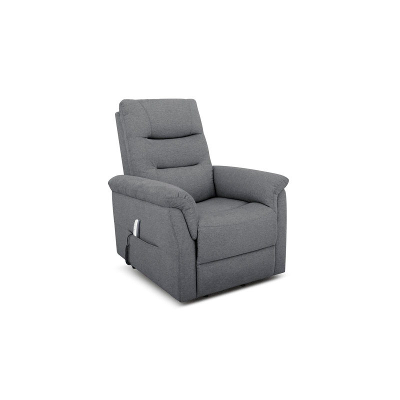 Sealy Amber Power Lift Assist Recliner with Adjustable Leg Rest, Gray