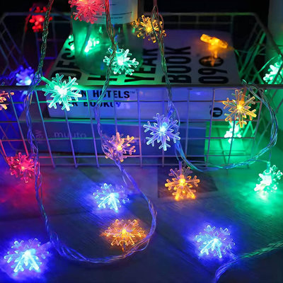 Cedrik 9.8FT 20LED Tiny Snowflake String Lights