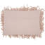 Coussin lombaire rose pâle à poils longs