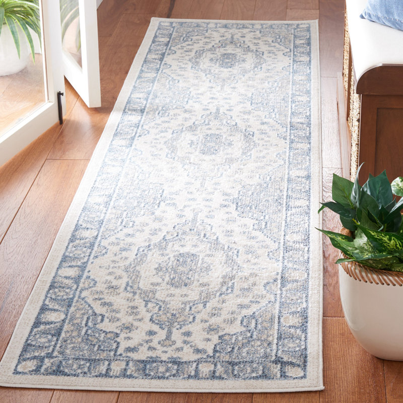 Tapis beige / gris-gris Humiston 208, Tapis de couloir 2 pi 2 po x 8 pi