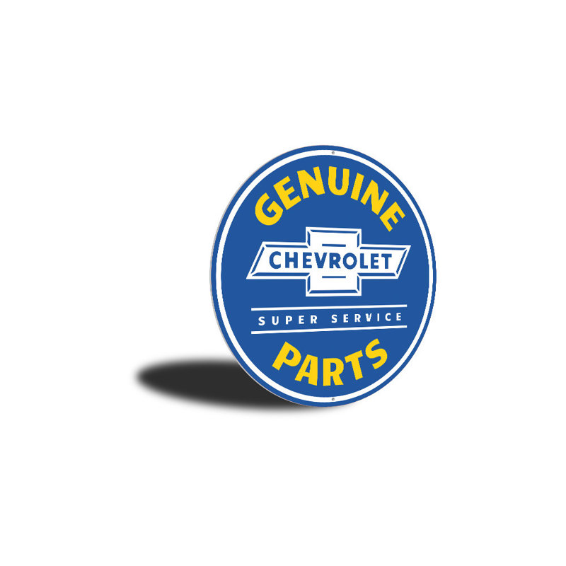 Enseigne en aluminium Chevy, H 12 po x l 12 po x P 0,04 po