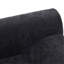 111,5 po de style américain en forme de L, tissu chenille noir, 4 sièges, reconfiguration facile et sièges confortables modernes, avec fonctionnalité antidérapante, conception épurée, rembourrage