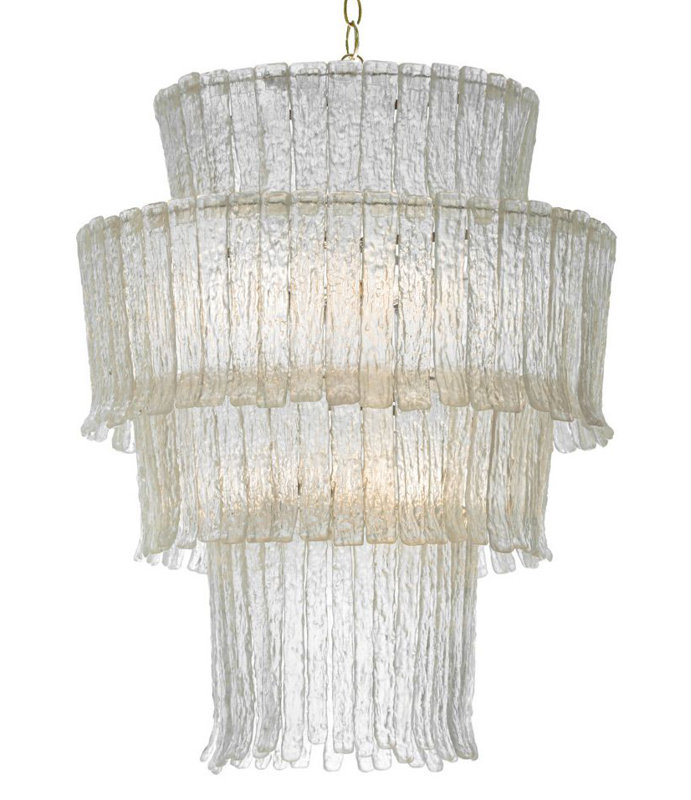 Gisele 4-Light Tiered Chandelier, Silver