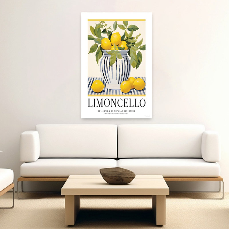 Limoncello 1 Piece Wrapped Canvas Wall Art, 152.4cm H x 101.6cm W