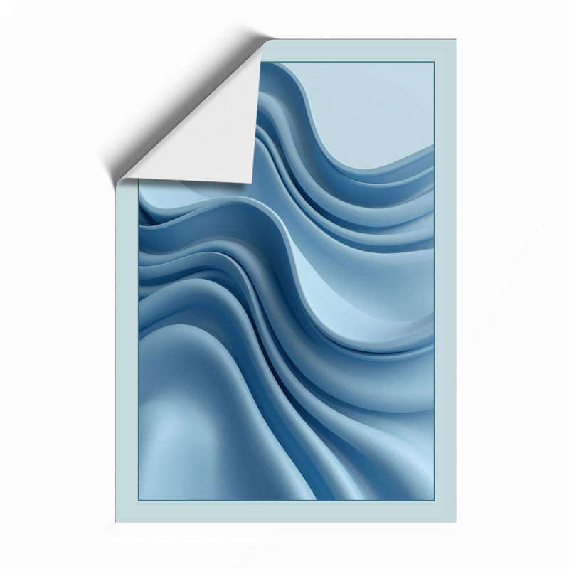 Fluid Motion Minimalist - Print, A4 - 29.7 x 21.0 cm, White