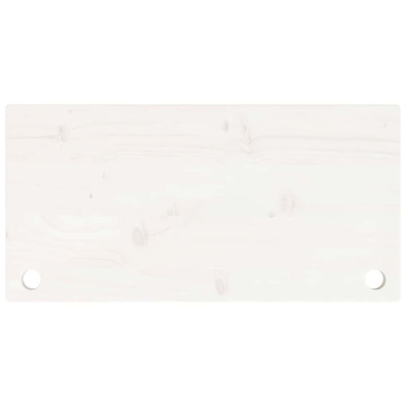 Solid Wood Table Top, White
