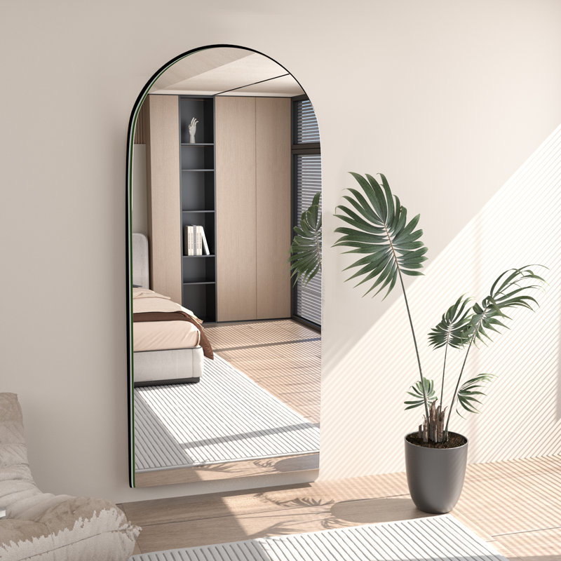 Miroir sur pied pleine longueur Classic, Noir, H 71 po x l 24 po