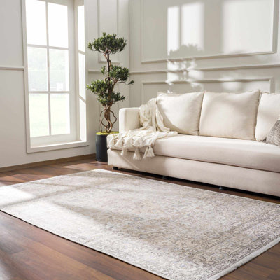 Tapis beige / gris Jaelyne