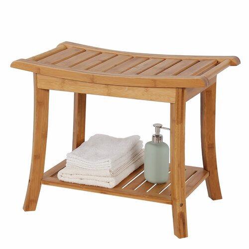 Kinbor Manufactured Wood Shower Bench & Reviews | Wayfair