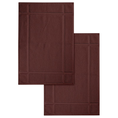 Tapis de bain - pour plancher de salle de bain - Très absorbant - Lavable à la machine