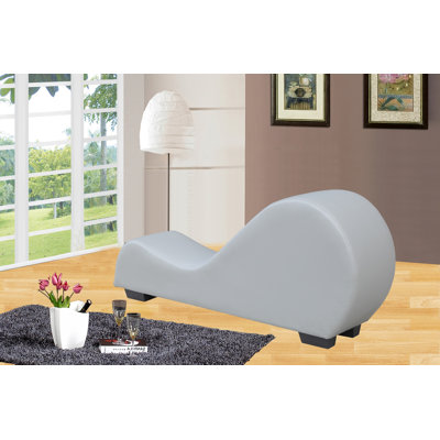Chaise longue sans accoudoirs en similicuir Margarito