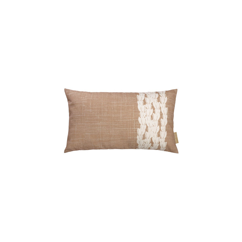 Taie d'oreiller lombaire caramel Pikake