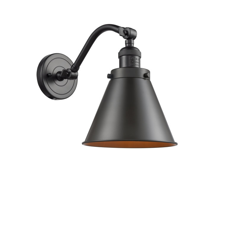 Applique murale en acier Donovan, Bronze huilé, Bronze huilé, Ampoule DEL 6 watts Vinage