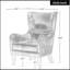Fauteuil confortable au design élégant pour différentes pièces