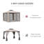 Pavillon de jardin d'extérieur de 9,6 pi x 9,6 po Outsunny, abri de jardin avec toit à 2 niveaux et filet, structure en acier pour le jardin, la pelouse, la cour et la terrasse, taupe-124670296