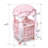 Royal Pavilion Round Doll Crib with Canopy and Bedding