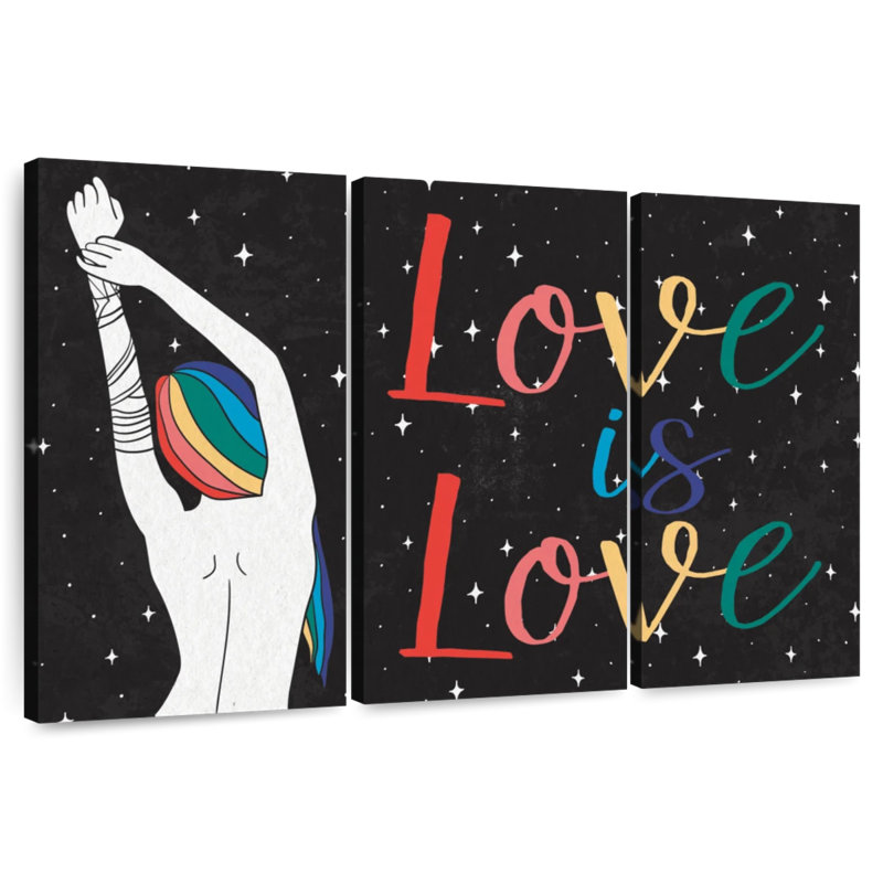 Tergel Starry Pride Love Is Love, H 42 po x l 65 po