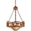 Luminaire suspendu bol 3 lumières unique