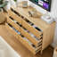 Double Dresser, Natural Dresser With Drawers