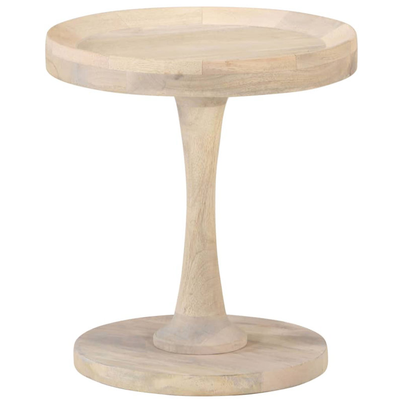 Topeka Solid Wood Pedestal End Table