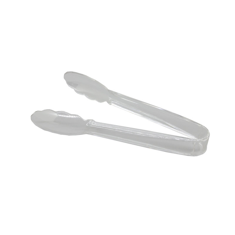 Pinces en plastique 8,5 po Fixturedisplays® avec motif festonné - Transparent 19480