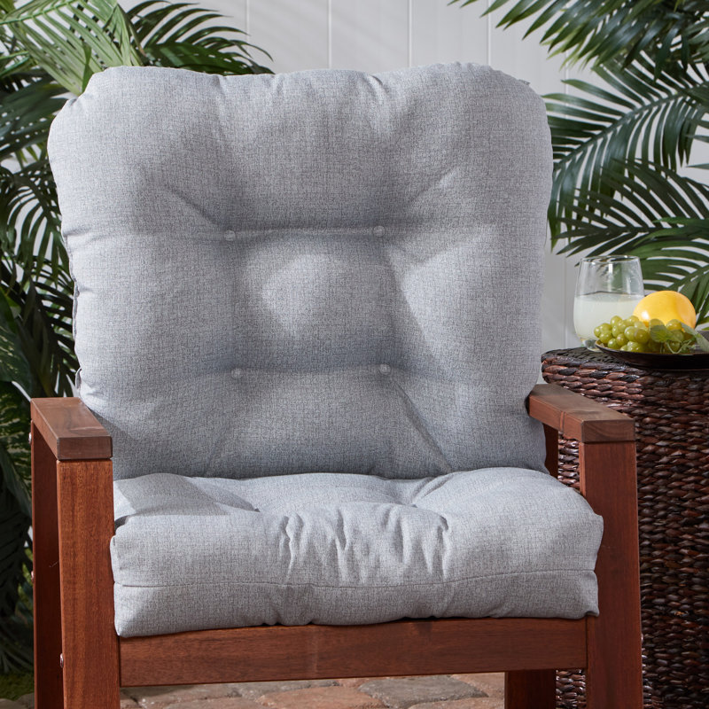 Lester Outdoor Chair Cushion, Gray Heather, 1, 21" H x 21" W x 21" D