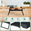 Table de plateau en bambou avec pieds pliants, plateau déjeuner pour manger, service de cuisine, nourriture, canapé, collation ou travail, dîner de bureau pour ordinateur portable (1, noir)