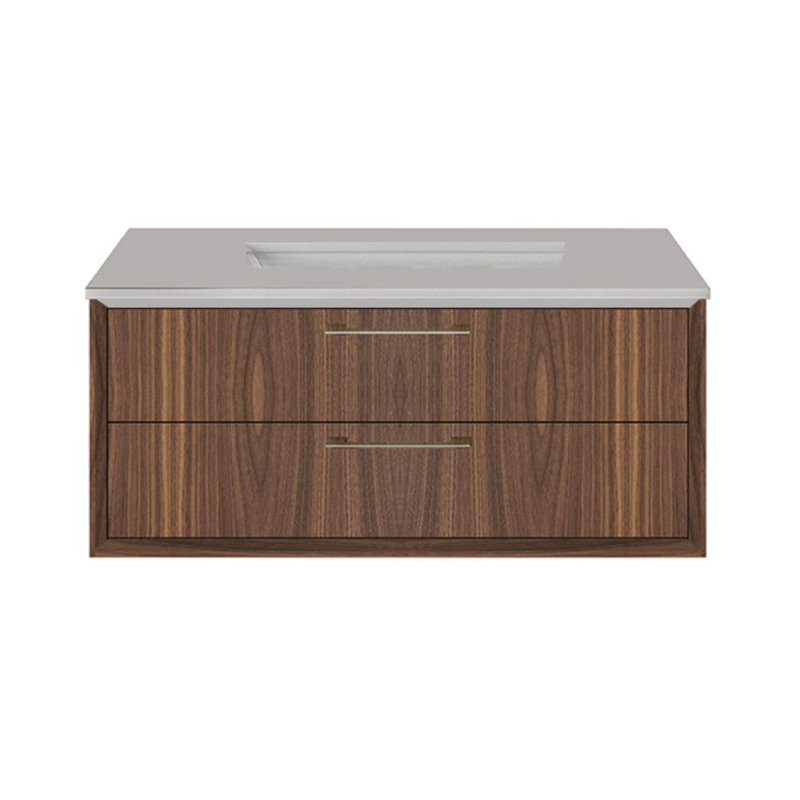 Gemelli 30'' W Single Stone Vanity Top, Polished White