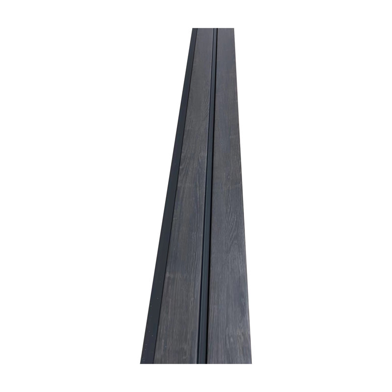 Panneaux muraux en vinyle L 94,5 po x l 4,8 po x P 0,50 po, Gris