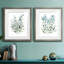 Delicate Blue Botanical I - ensemble de 2 reproductions de cadres photo