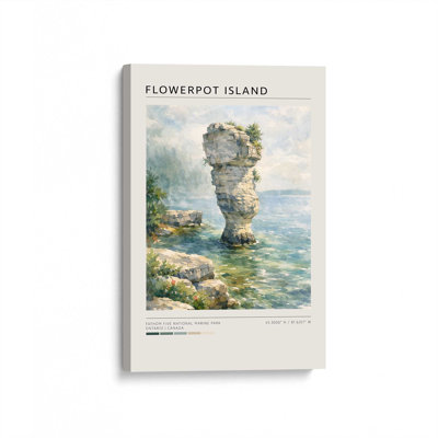 «Flowerpot Island», reproduction d'art sur toile
