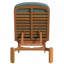 Chaise longue inclinable à dossier réglable pour l'extérieur avec structure en bois de qualité supérieure et ensemble de coussins confortables pour le patio près de la piscine-1004089770