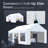 Quictent 10x20 ft Heavy Duty Carports with Side Zipper Doors & Snowproof Steel Cables & Ventilated Windows, Waterproof Storage Shelter for Outdoor Equipment, White-120742819