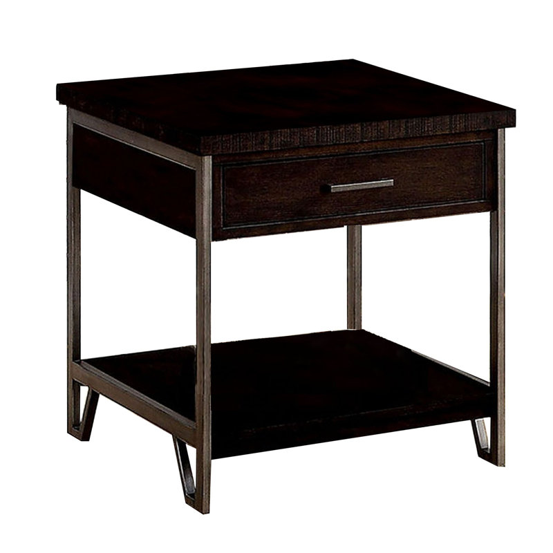 Table de bout à 1 tiroir avec rangement