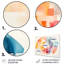 «Pastel Color Geometric Ink Collage II», art mural géométrique en métal MT137599-975647587