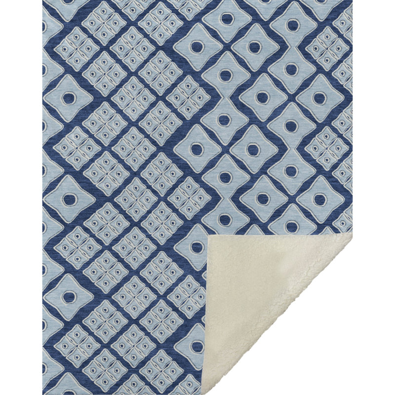 Jeté en sherpa Addison ASB866, Marine