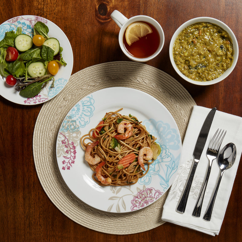 Emma Multicolor Floral Porcelain 16-Piece Dinnerware Set