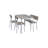 Modem 4 piece dining table set