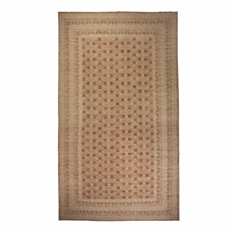 Brown Traditional Wool Rug - 16'3" x 32'4"
